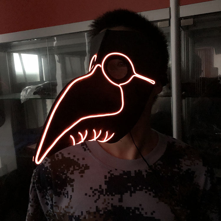 Halloween Mask glowing beak mask