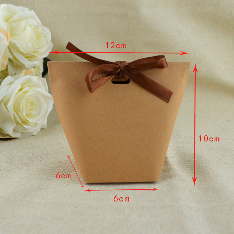 50 pieces Kraft Paper Bag Candy Bag Wedding Favors Gift Box Pack