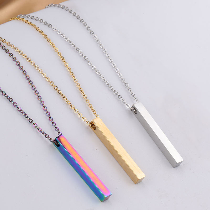 Fashion Simple Pendant Necklace for Men Women Gifts