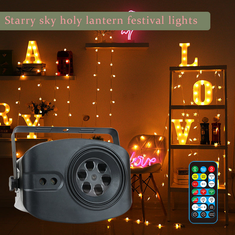 Christmas Halloween LED Lantern Starry Sky Projection Lamp