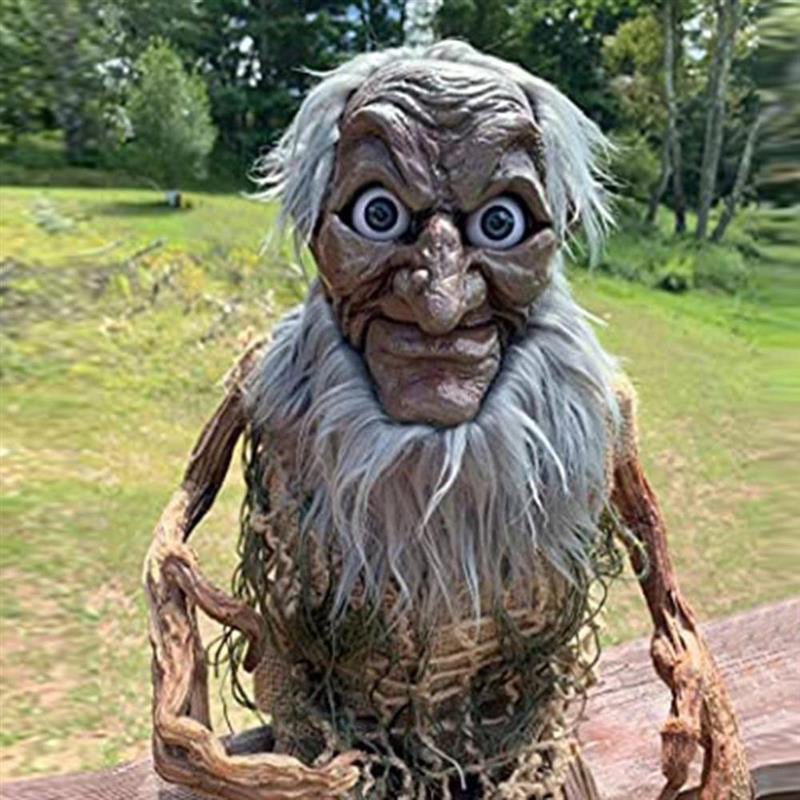 Halloween Withered Dwarfs Evil Little Old Man Ornaments Funny Goblin Creature  Doll