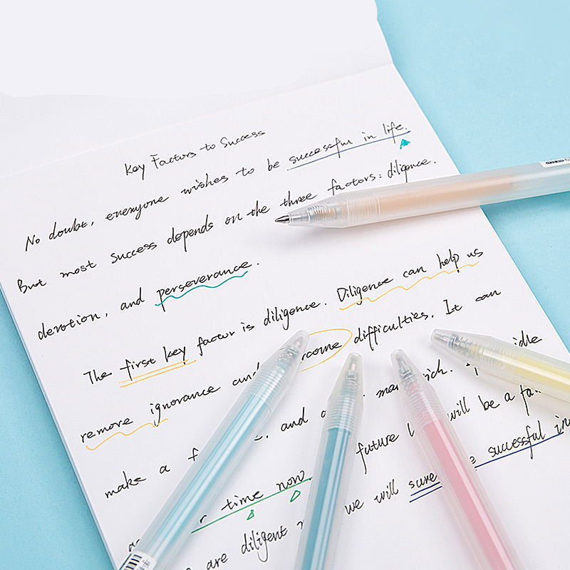 Fashion Multicolor Gel Pen Set Gift Box