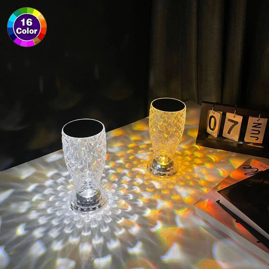 Fish Scale Lamp With USB Port LED Rechargeable Touch Nigh Party Light