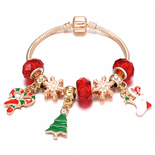Christmas Bracelet Candy Gift Socks Christmas Tree Pendant Snowflake