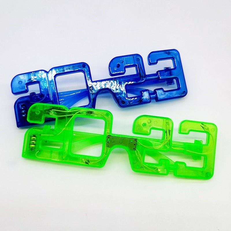 Digital Glasses Happy New Year