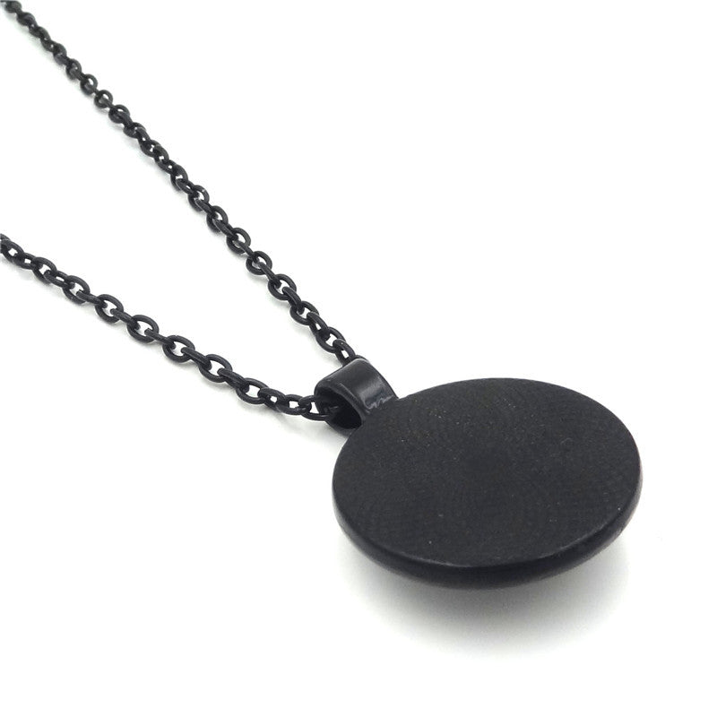 Gemstone Glass Pendant Necklace Gift