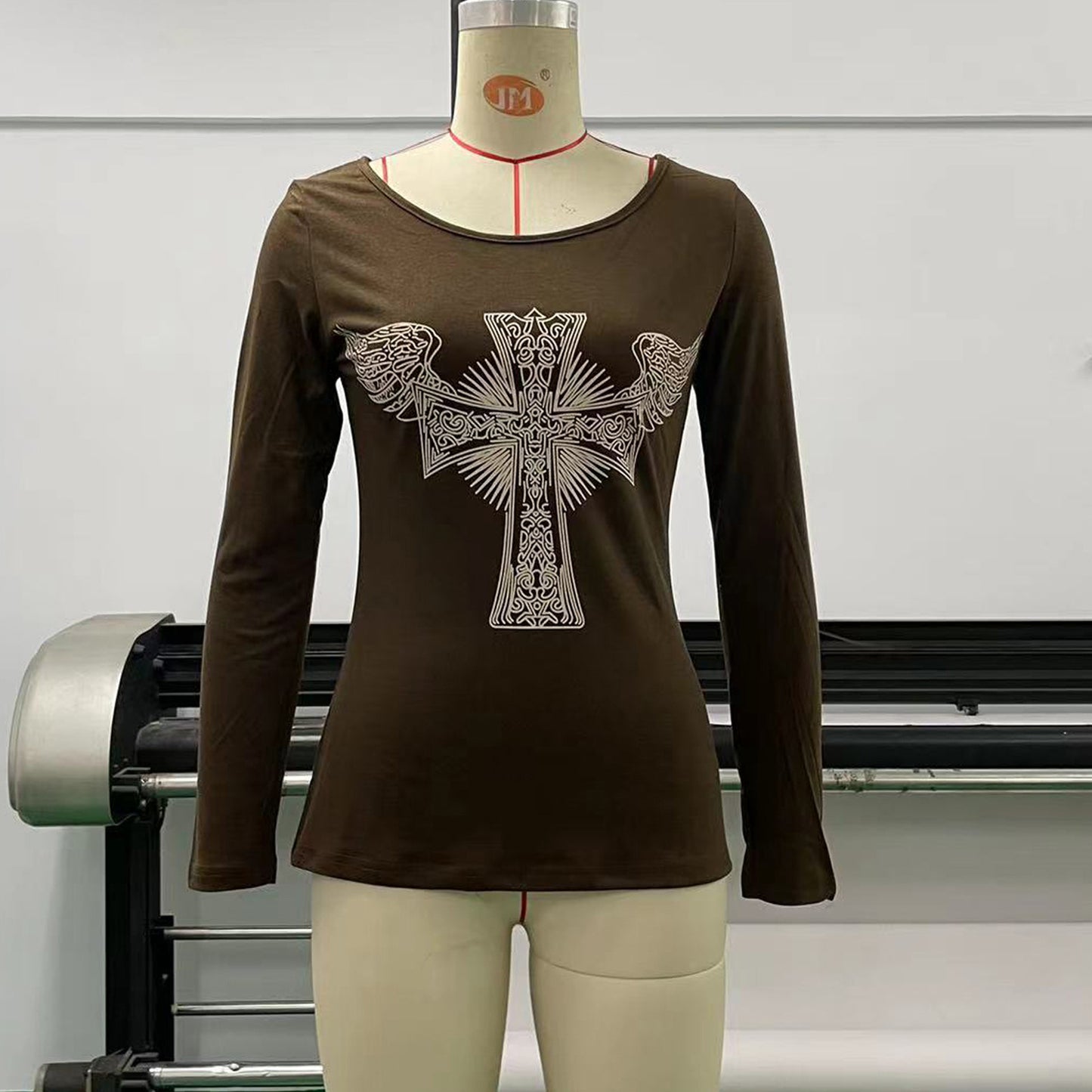Long Sleeve T-Shirt New Halloween Print Spice Girl Bodysuit Sexy Top