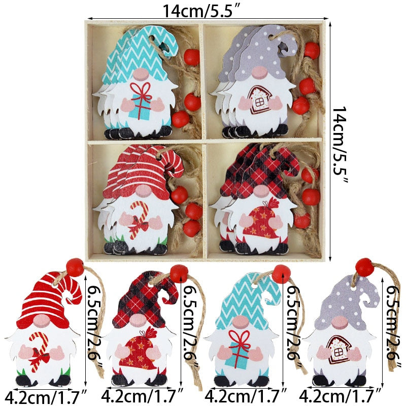 9/12pieces Navidad New Year Gift Christmas Tree