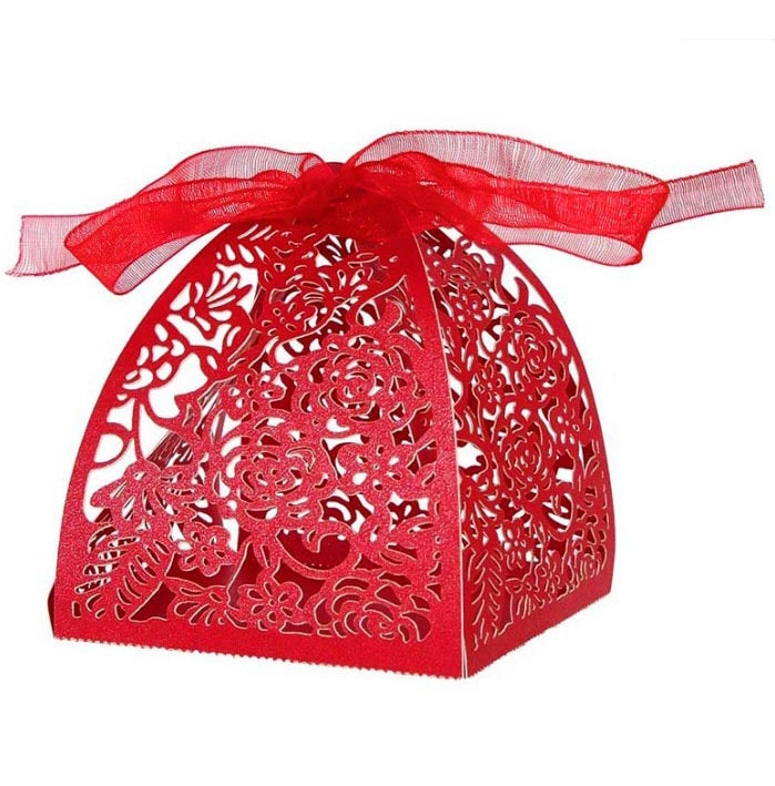 Wedding Candy Box Laser Cut Hollow Valentine's Day Gift Boxes