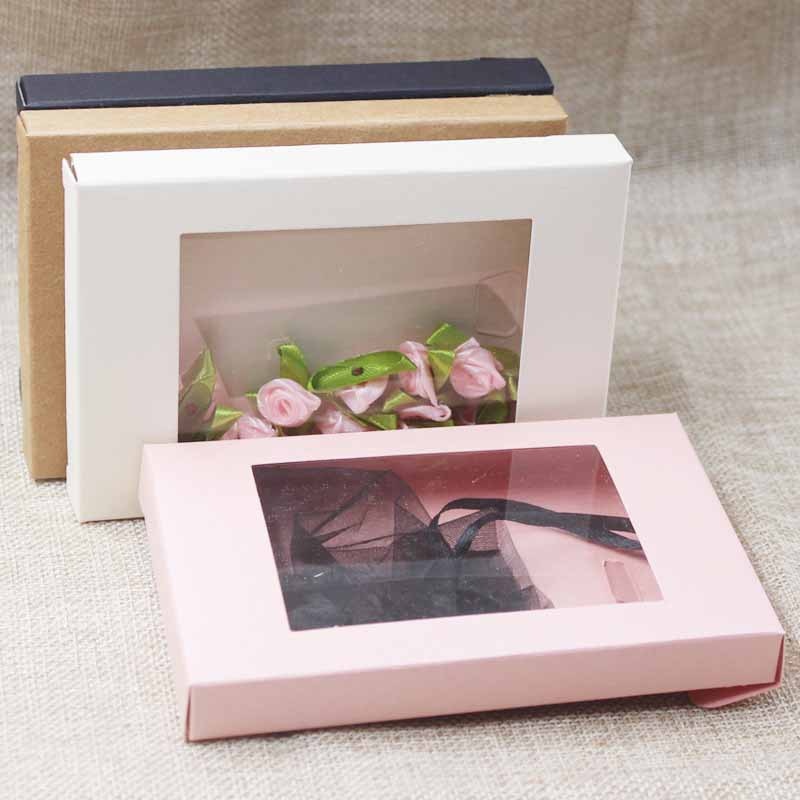 Mixed Color Kraft Paper Box Romantic Gift Box