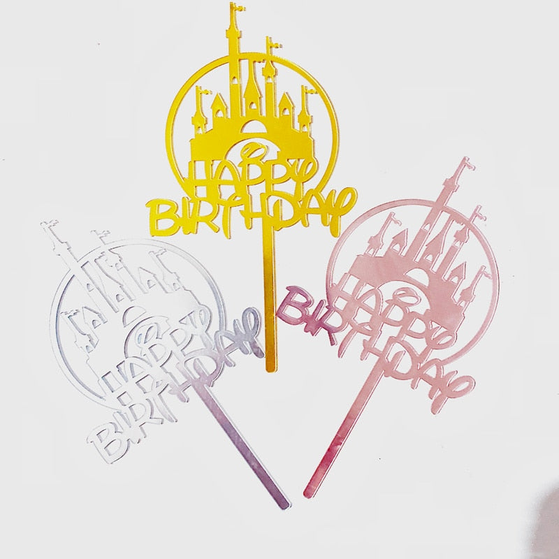10 Pieces 36 Styles Happy Birthday Cake Topper