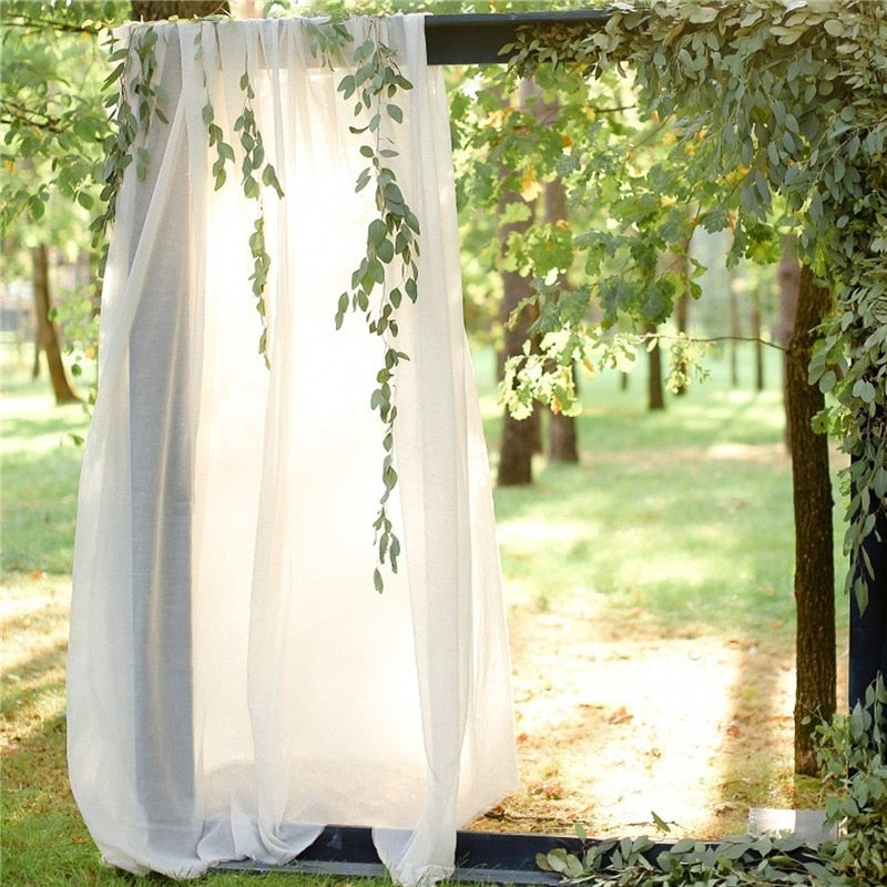 Wedding Arch Drape Sheer Crystal