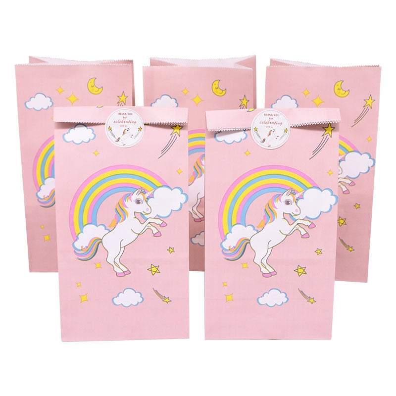 Unicorn Paper Candy Gift Bag Unicorn Party Cookie
