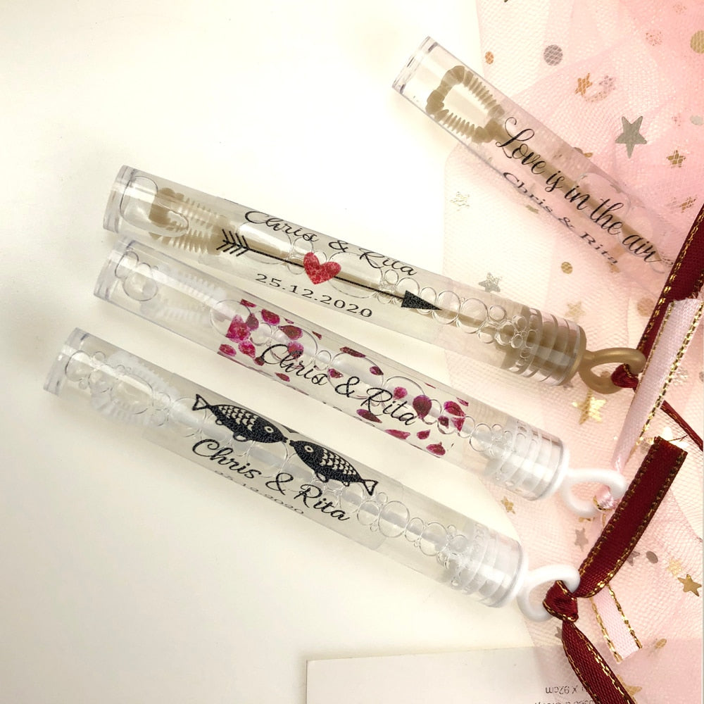 100 pcs Personalized Wedding bubble Labels