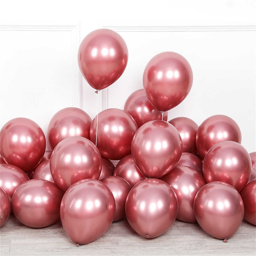 Champagne Gold Chrome Balloons Chrome Metal