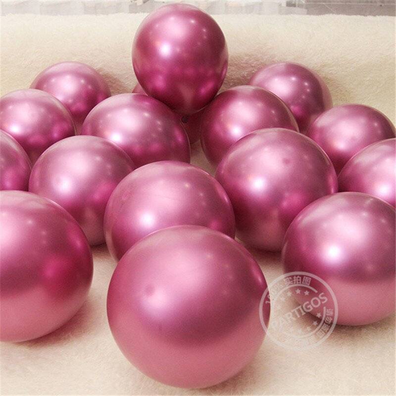 Chrome Metallic Latex Balloons Shiny Metallic Globos