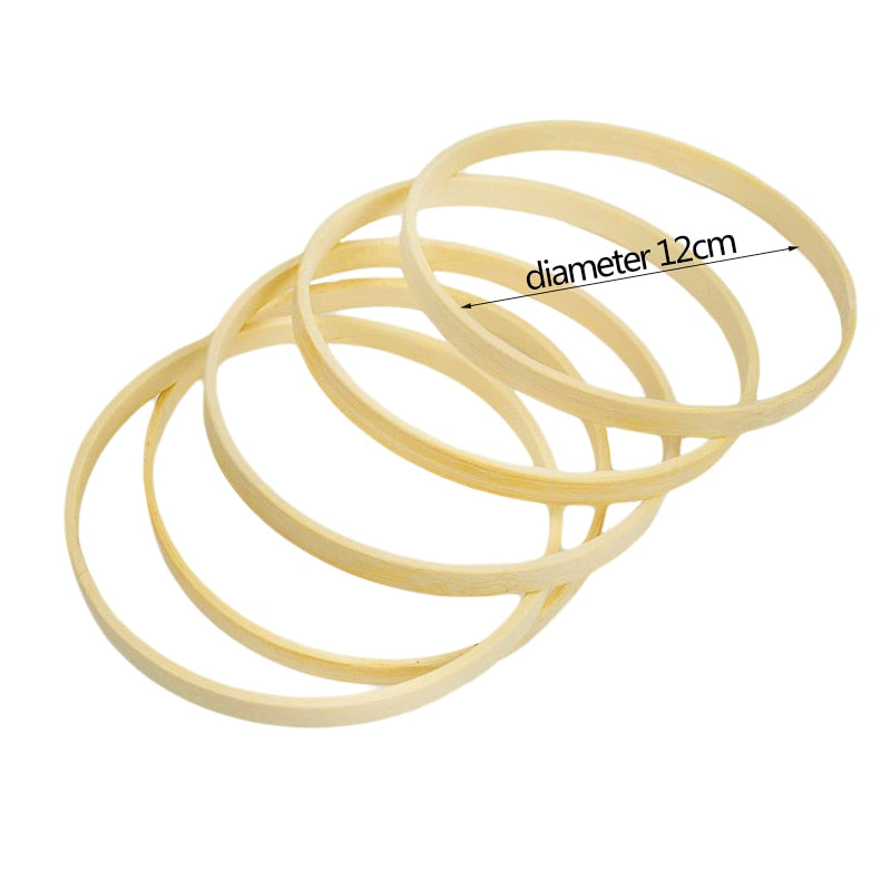 Floral Wreath Hoop Wooden Frame DIY Dream Catcher