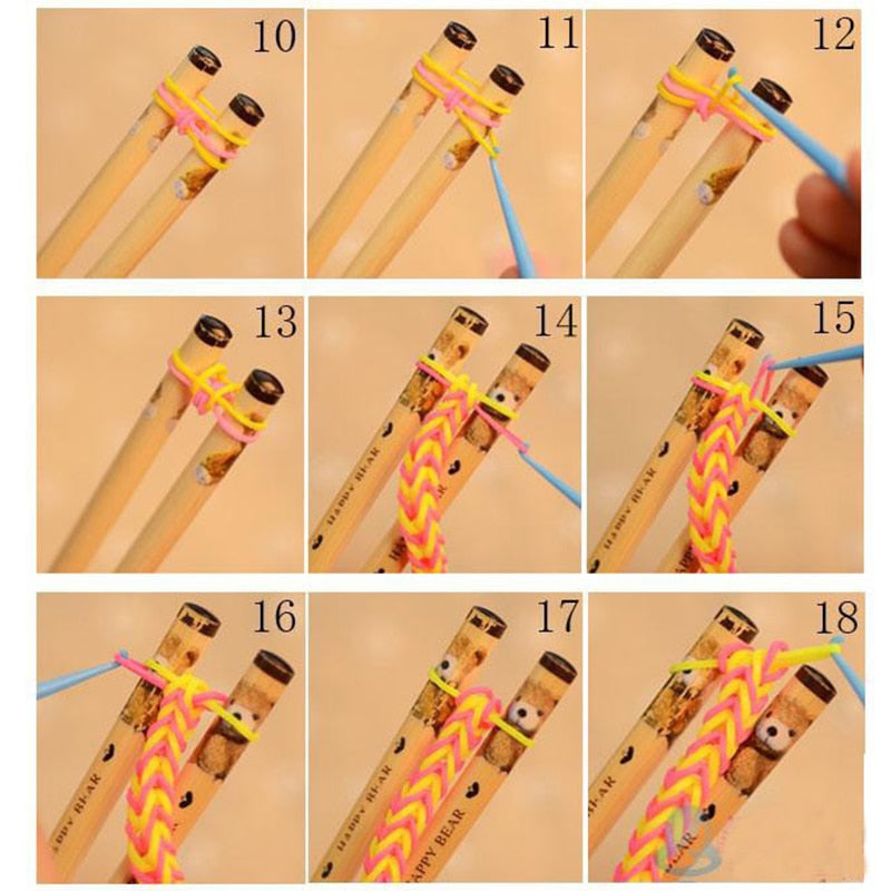 Diy toys rubber bands bracelet for kids