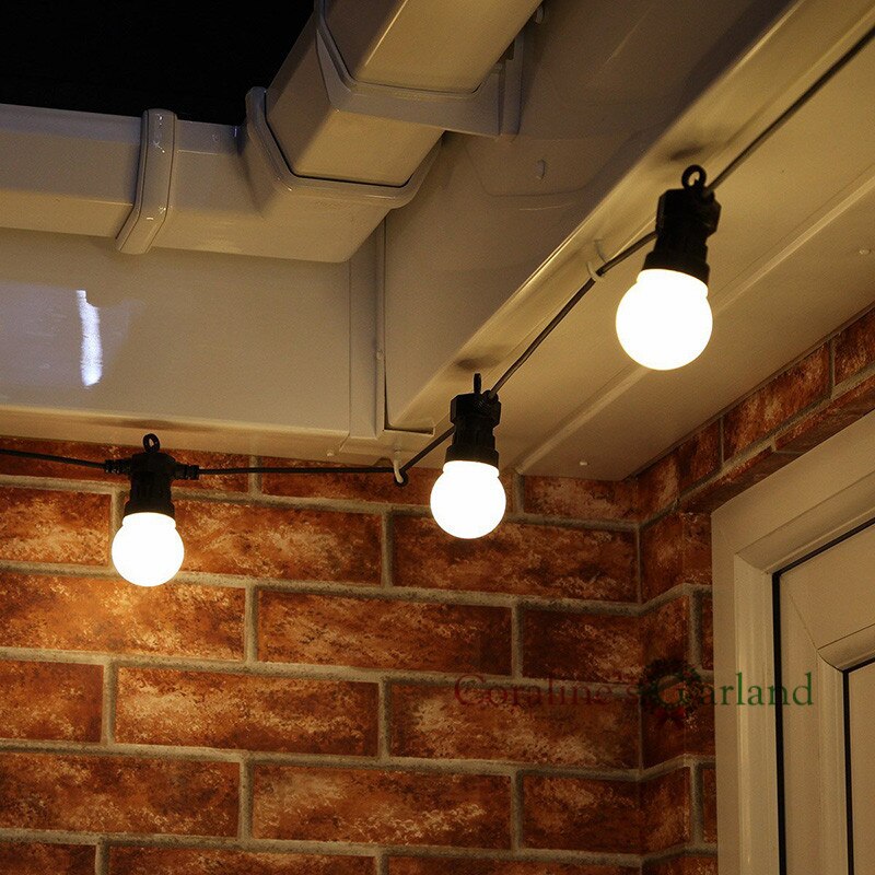 Globe Bulb String Lights for Outdoor Valentine Christmas