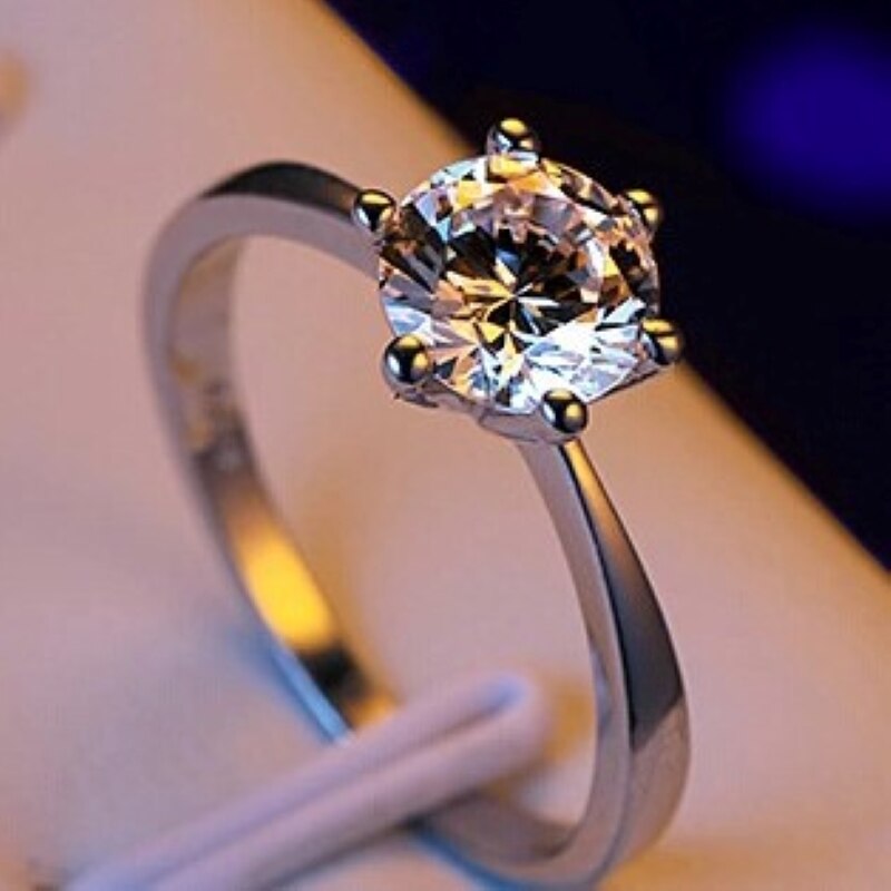 Crystal Rings for Bridal Christmas Gift Women