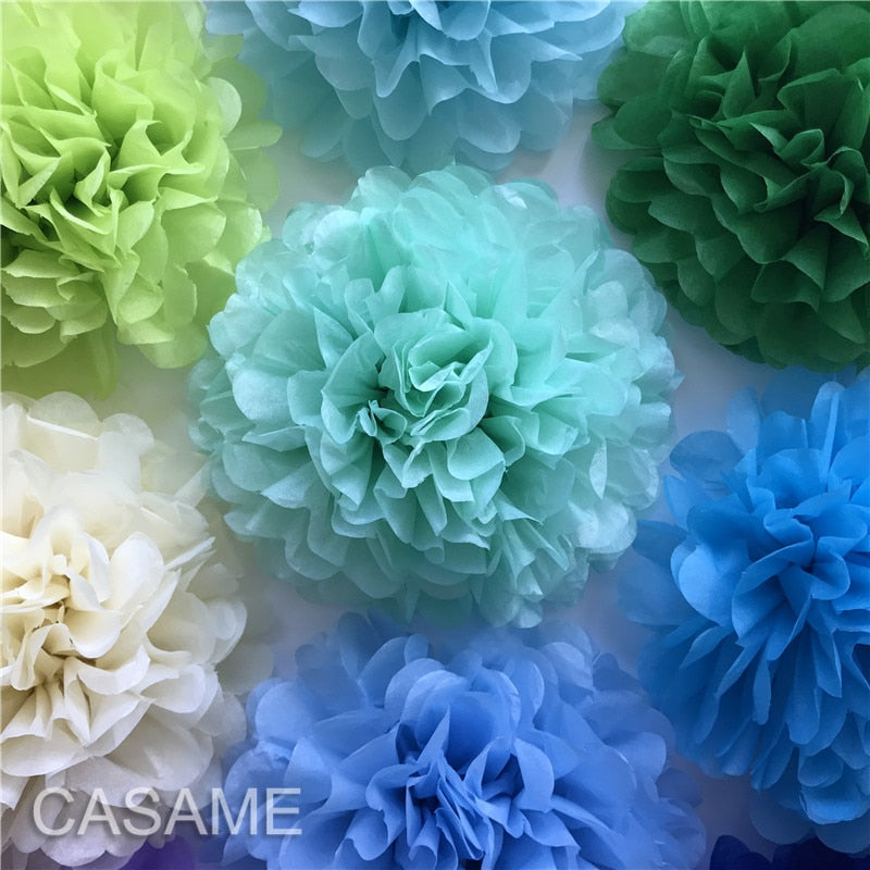 Baby shower decoration Tissue Paper Flowers