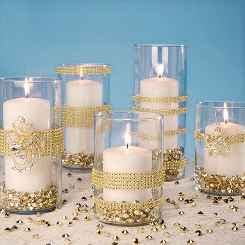 Bling Diamond mesh Roll Decorations