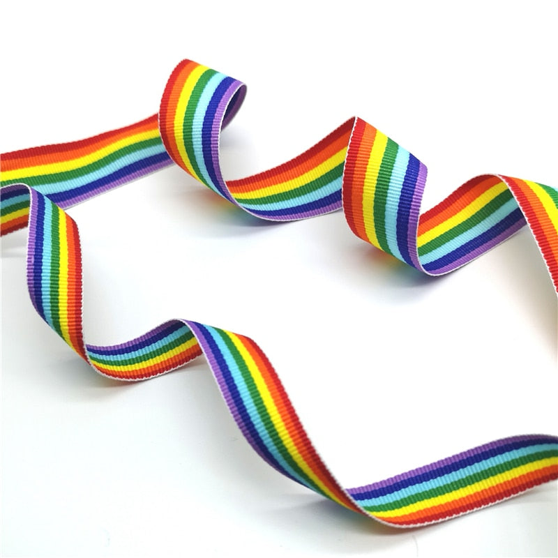 5 yards Beautiful Rainbow Ribbon For Wedding
