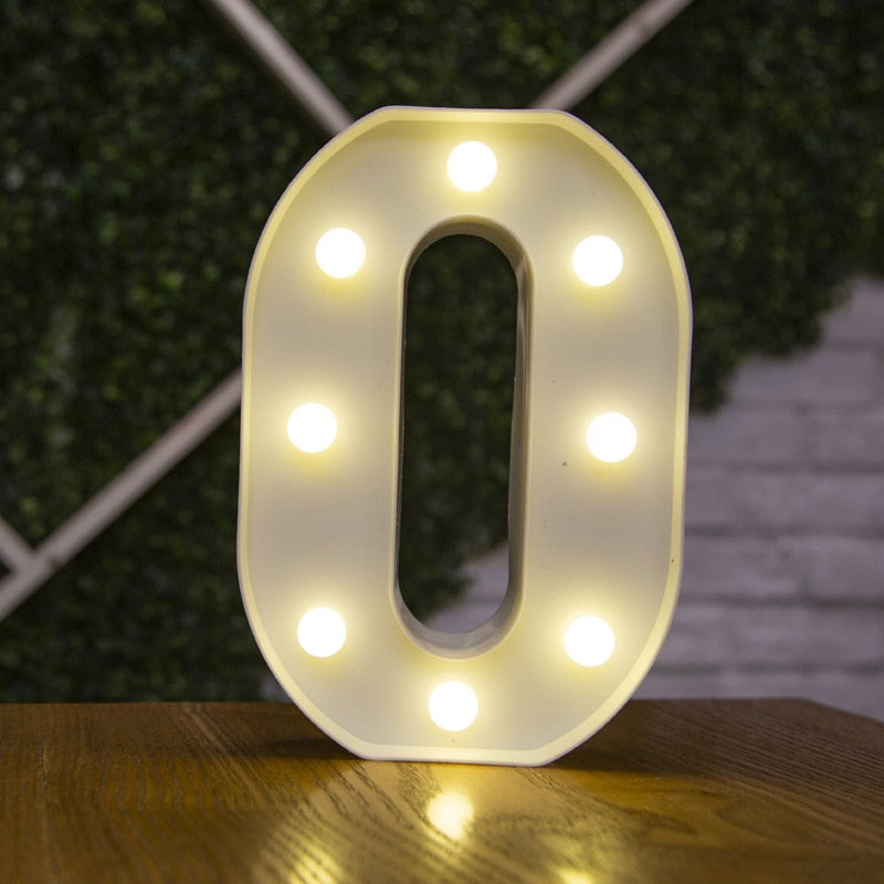 Alphabet Letter LED Lights Marquee Sign Number Lamp