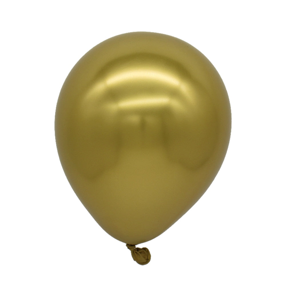 Metallic Gold Red Black Balloon Arch Garland Kit