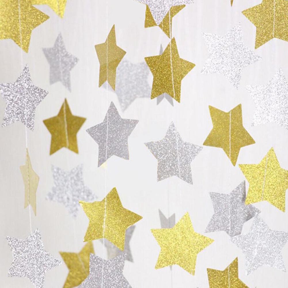 Party Banner Star Round Garlands Flash Paper