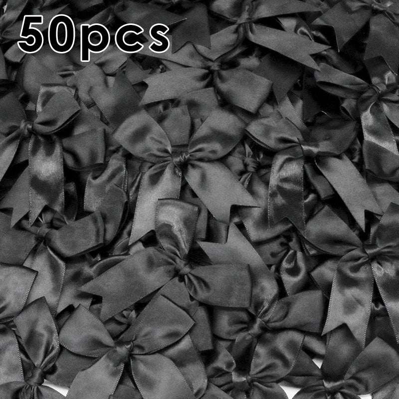 Satin Ribbon Bows Knot Craft Bows Flower Gift Tie