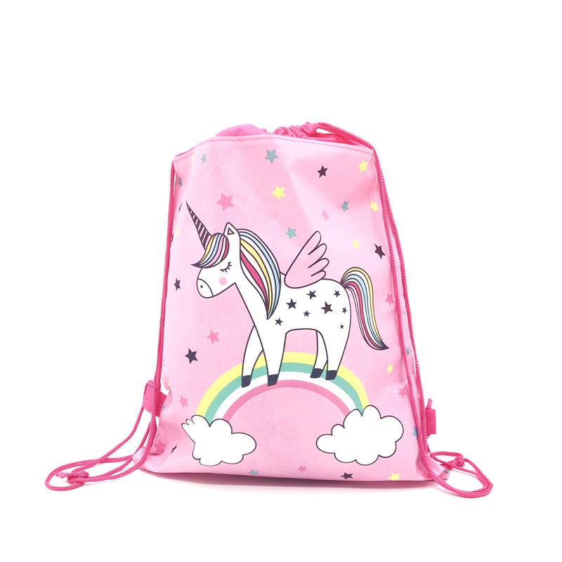 Unicorn Drawstring bag for Girls Travel Storage