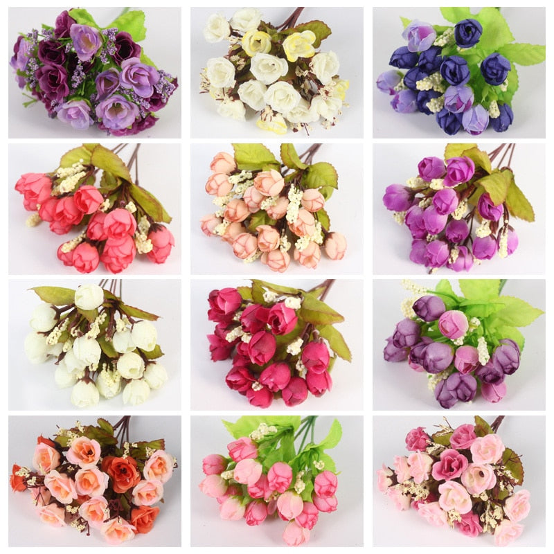 Autumn 15 Heads/Bouquet Small Bud Roses