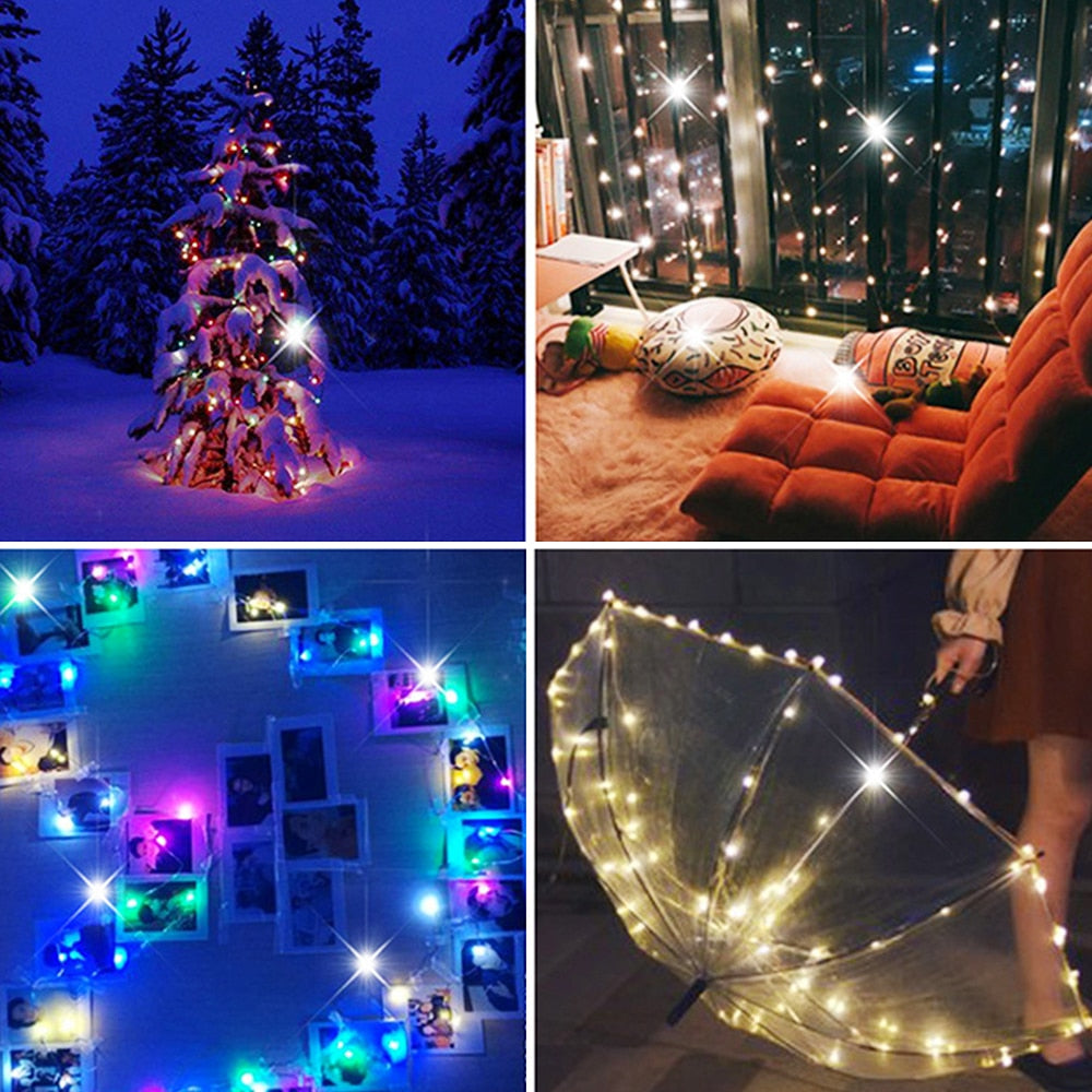 Outdoor Lamp Garland Luces For Christmas Tree Decoration