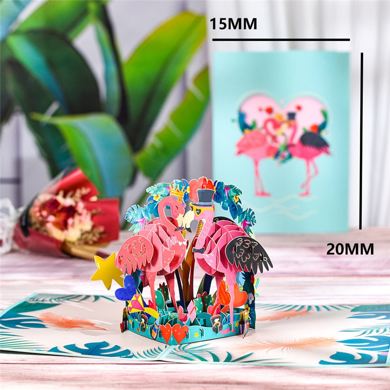 3D Butterfly Unicorn Birthday Card Greeting Cards