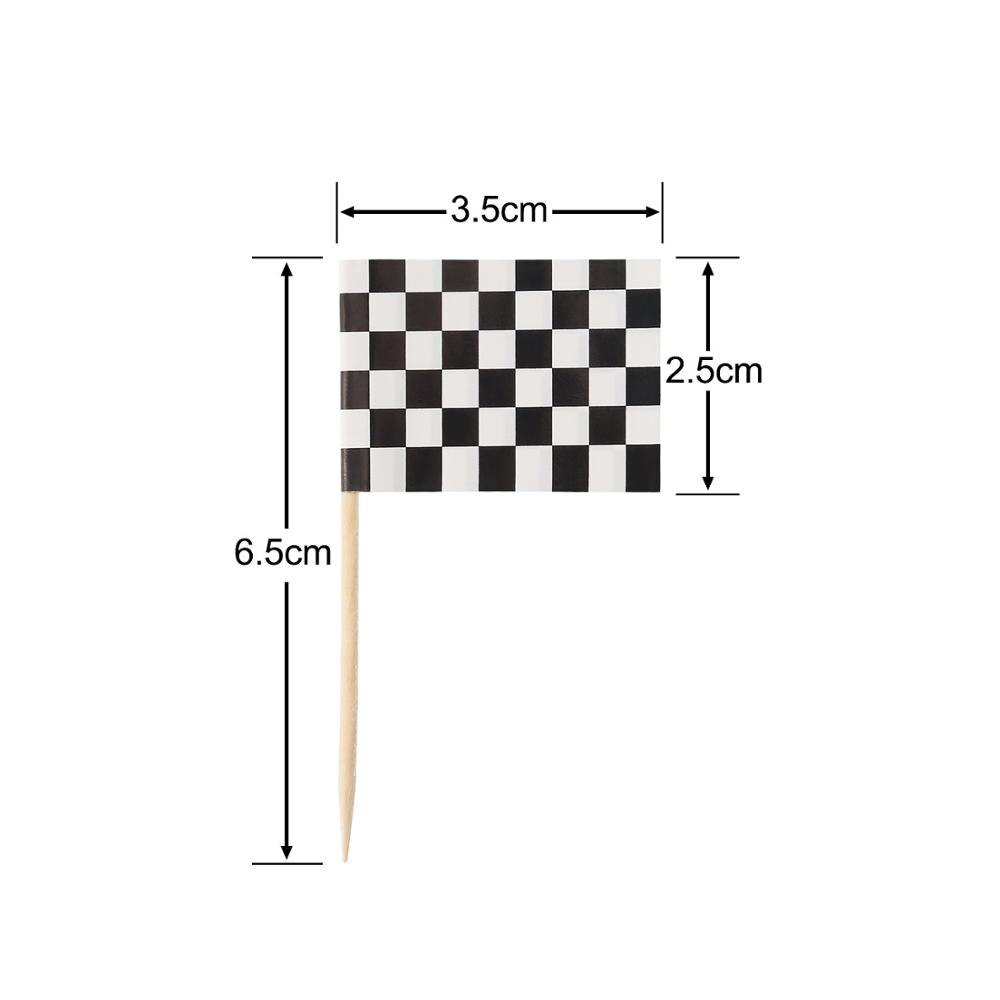 Racing Flag Toothpicks Checkered Flag Picks
