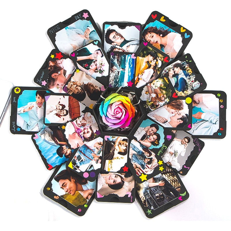 Hexagon Surprise Explosion Box DIY Handmade
