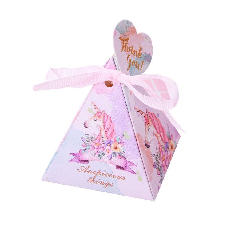 Triangular Pyramid Marble Candy Giveaways Boxes
