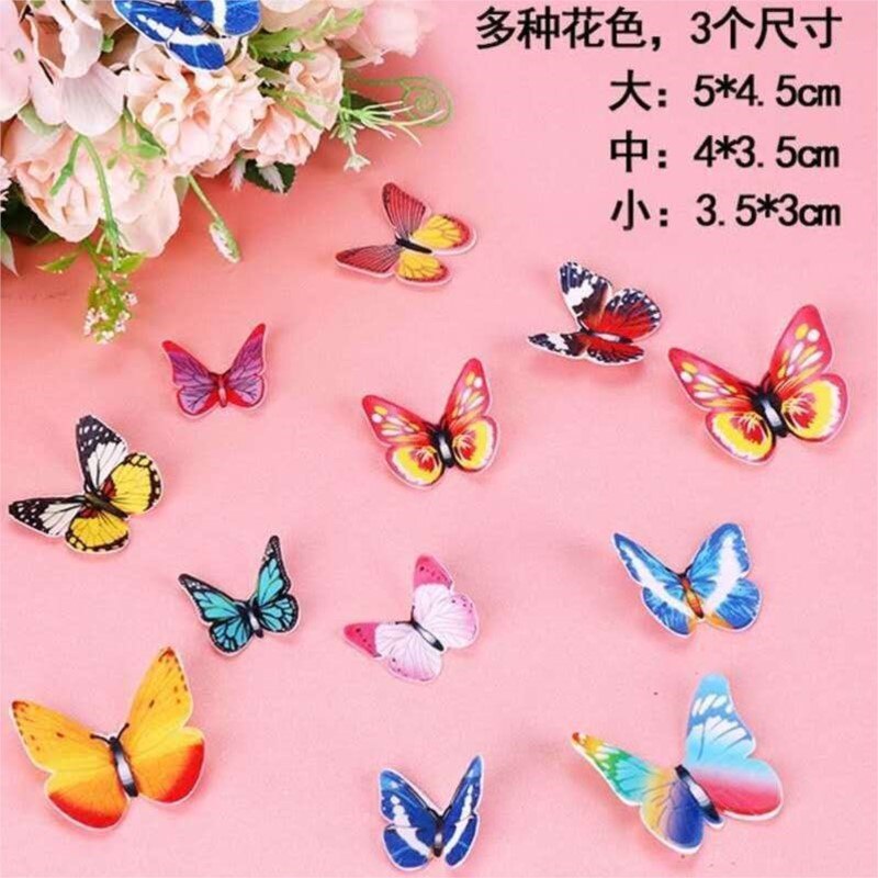 Edible Mixed Flowers Butterfly Wafer Rice Paper