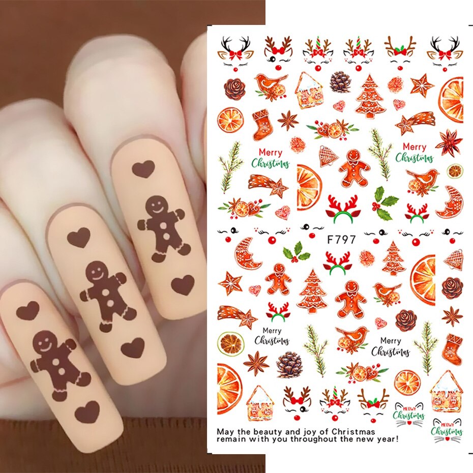 Winter Christmas Nail Sticker Snowflake