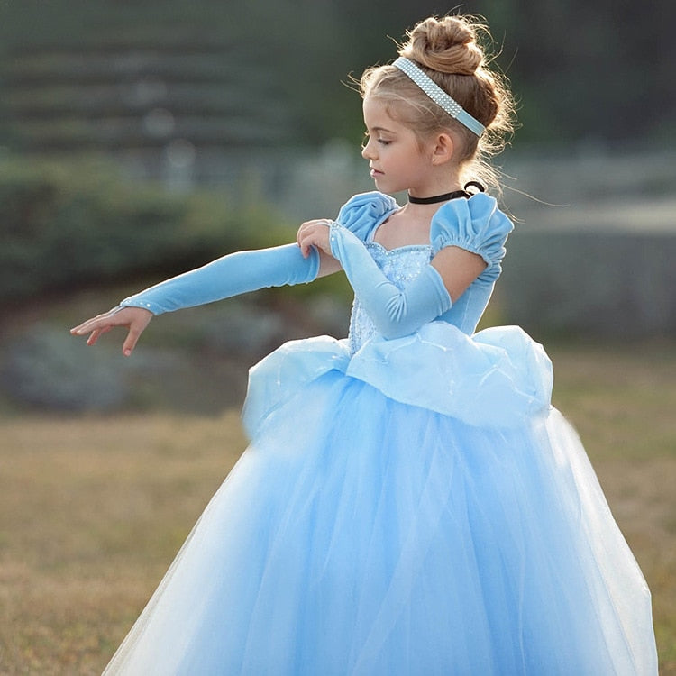 Girls Dress Children Role-Play Costume Gown