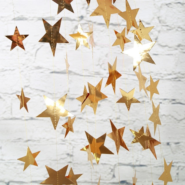 4M Star Xmas Tree Paper Garland Merry Christmas