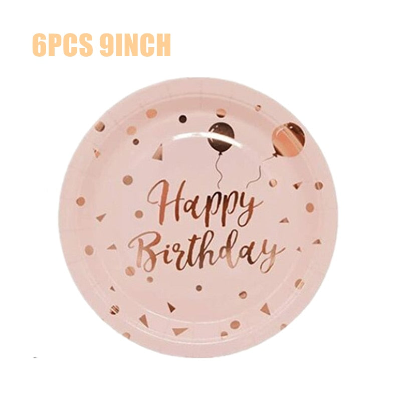 Rose Gold Birthday Party Decorations