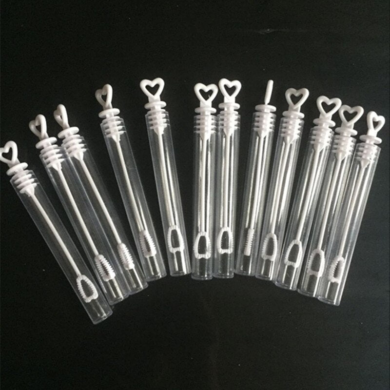 Love Heart Wand Tube Bubble Soap Bottle