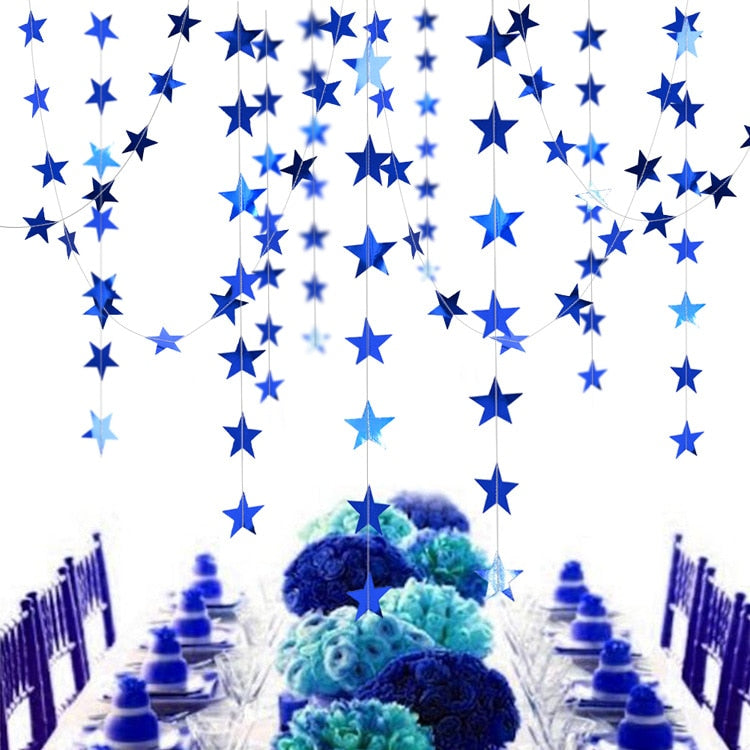 4M Star Xmas Tree Paper Garland Merry Christmas