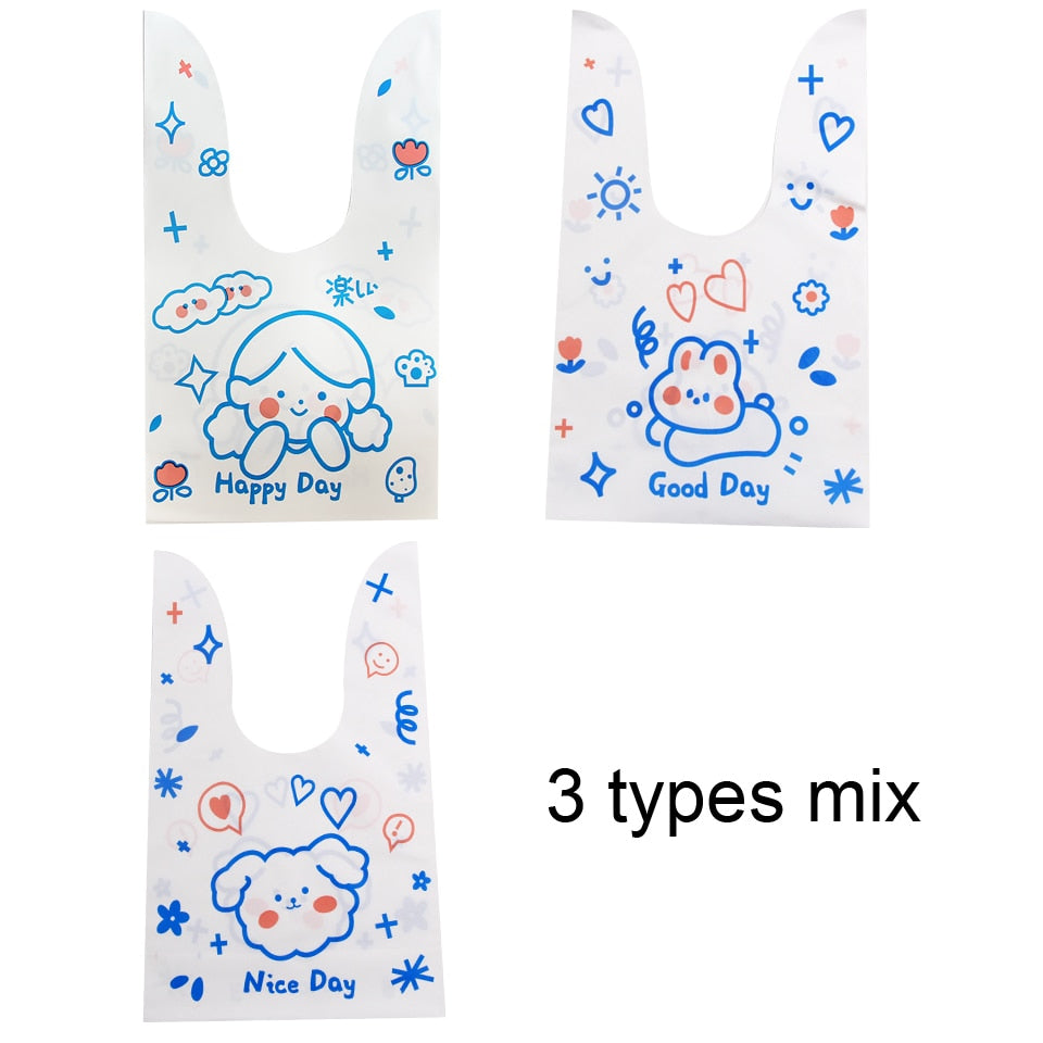 Rabbit Gift Bags Cones Transparent Plastic Bag