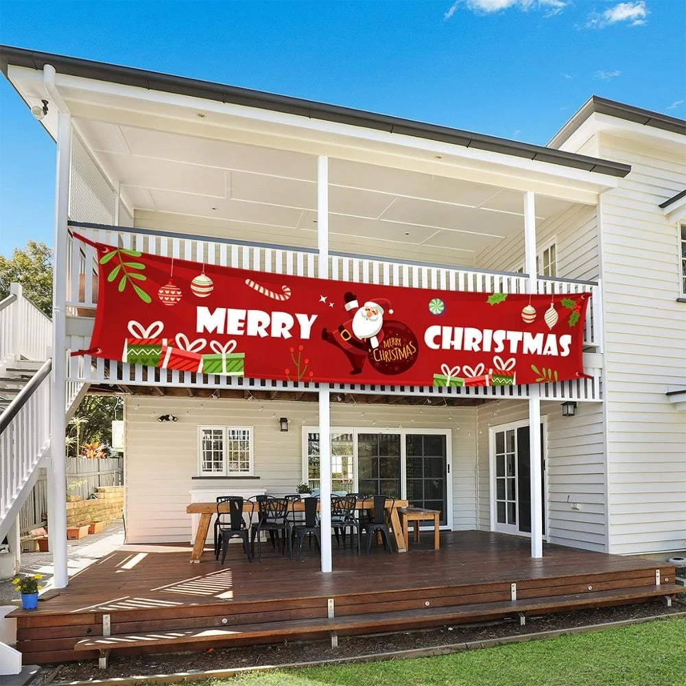 Christmas Outdoor Banner Merry Christmas Decorations
