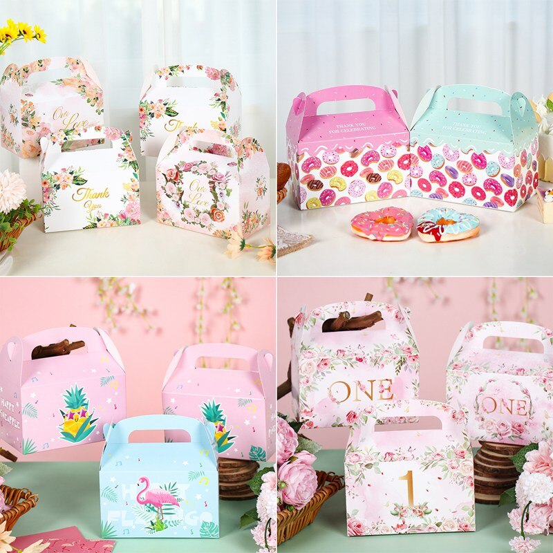 Kraft Paper Gift Box For Birthday Party