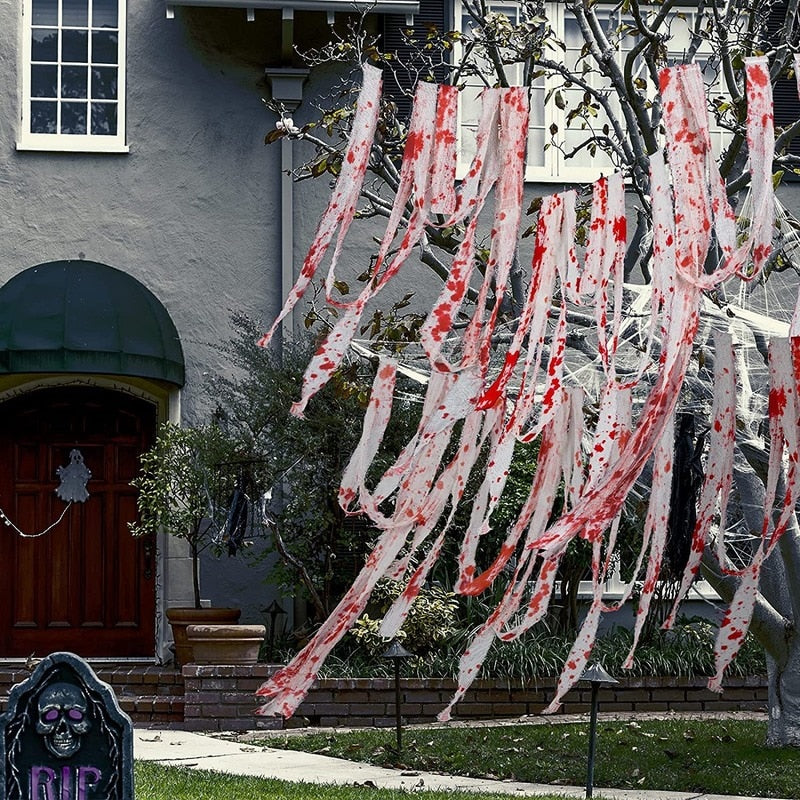 Halloween Creepy Cloth Scary Blood Gauze