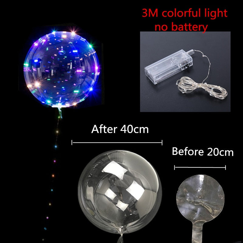 Luminous Led Balloon Transparent Bubble
